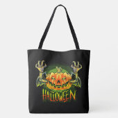 Halloween Spooky Pumpkin Tote Bag (Achterkant)