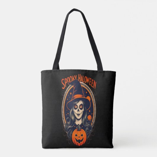 Halloween Spooky Pumpkin Tote Bag (Achterkant)