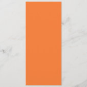 Halloween Spooky Pumpkin Verjaardagsfeestje Eten Menu (Achterkant)