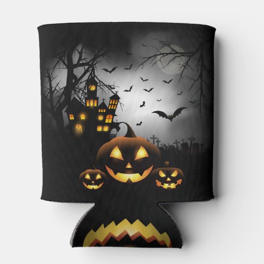 Halloween - Spooky Pumpkins Grey Moon - All Opt Blikjeskoeler (Achterkant)