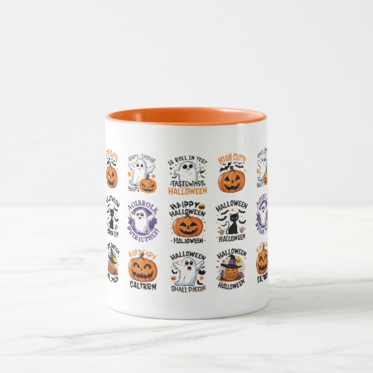 Halloween Spooky Puns" Leuke en humoristische Mok (Midden)