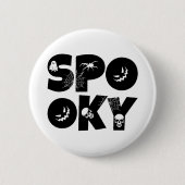 Halloween spooky ronde button 5,7 cm (Voorkant)