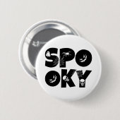 Halloween spooky  ronde button 5,7 cm (Voorkant /achterkant)