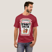 Halloween Spooky Salsa Hot Sauce Ketchup Mosterd T-shirt (Voorkant volledig)