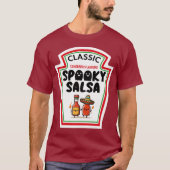 Halloween Spooky Salsa Hot Sauce Ketchup Mosterd T-shirt (Voorkant)