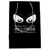 Halloween Spooky Scary Ghost Eyes Whimsical Medium Cadeauzakje (Voorkant)
