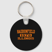 Halloween Spooky Scary Haddonfield Illinois Hallow Sleutelhanger (Voorkant)