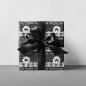 Halloween Spooky Scary Haunted House Witch Wrappin Cadeaupapier