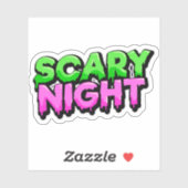 Halloween spooky scary night sticker  (Vel)