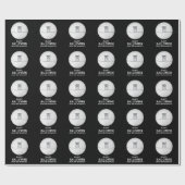 Halloween Spooky Scary Owl Whimsical Full Moon Cadeaupapier (Vlak)