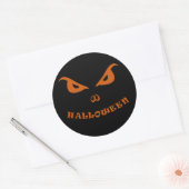 Halloween spooky scary ronde sticker (Envelop)