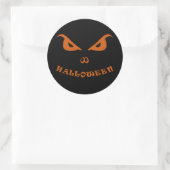 Halloween spooky scary ronde sticker (Tas)
