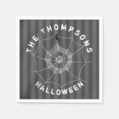 Halloween Spooky Scary Schattige Spinnenweb Servet (Voorkant)