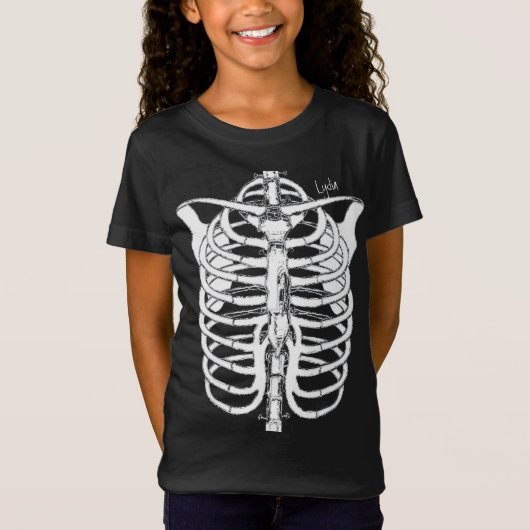 Halloween Spooky Scary Skeleton Costume T-shirt (Voorkant)