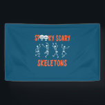 Halloween Spooky Scary Skeletons Dance Birthday Spandoek<br><div class="desc">Halloween Spooky Scary Skeletons Dance Birthday</div>