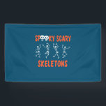 Halloween Spooky Scary Skeletons Dance Birthday Spandoek<br><div class="desc">Halloween Spooky Scary Skeletons Dance Birthday</div>