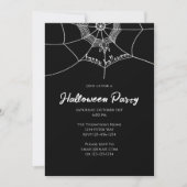 Halloween Spooky Scary Spider Web Cute Party Kaart (Voorkant)