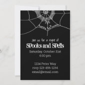 Halloween Spooky Scary Spider Web Cute Party Kaart (Voorkant)