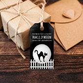 Halloween Spooky Scary Whimsical Black Cat Cadeaulabel
