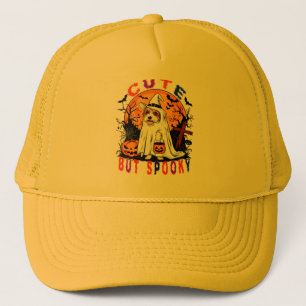 Halloween Spooky Schattigee Dog Art voor dierenlie Trucker Pet
