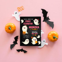 Halloween Spooky Schattigee Ghost Girl Verjaardag