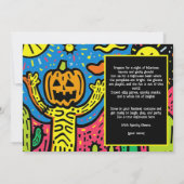 Halloween Spooky Scribble Shindig Kaart (Achterkant)