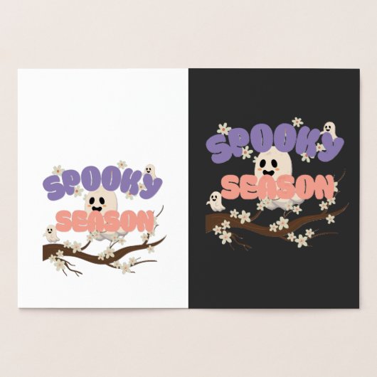 Halloween Spooky Season Foil Card Folie Kaarten (Binnen)