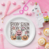 Halloween Spooky Season Papieren Bordje (Feest)