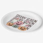 Halloween Spooky Season Papieren Bordje (Gekanteld)