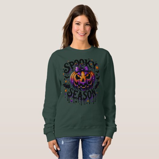 Halloween Spooky Season Sweatshirt (Voorkant volledig)