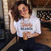 Halloween Spooky Season Typography Design Tri-Blend Shirt