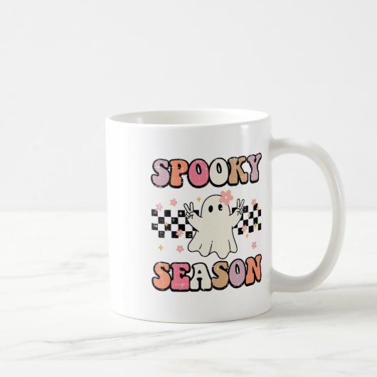 Halloween Spooky Seizoen Ghost Peace Kostuum Vrouw Koffiemok (Rechts)