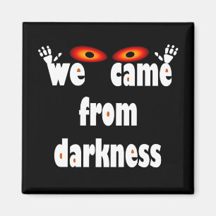 Halloween spooky-seizoen hier magneet