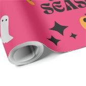 HALLOWEEN SPOOKY SEIZOEN ROZE CADEAUPAPIER (Rol Hoek)
