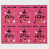 HALLOWEEN SPOOKY SEIZOEN ROZE CADEAUPAPIER (Vlak)