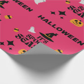 HALLOWEEN SPOOKY SEIZOEN ROZE CADEAUPAPIER (Hoek)