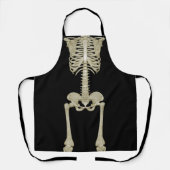 Halloween Spooky Skelet Botten Kostuum Schort (Voorkant)