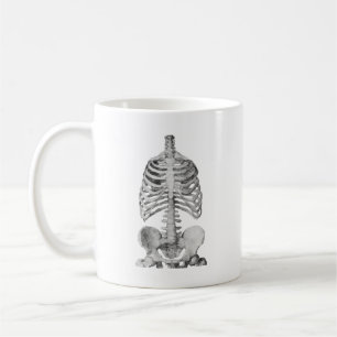 Halloween Spooky Skelet Botten Rib Cage Koffiemok