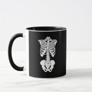 Halloween Spooky Skelet Botten Rib Cage Mok