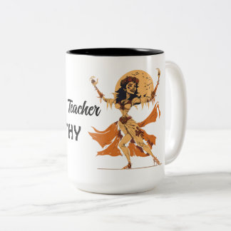  Halloween spooky skelet danser Tweekleurige Koffiemok