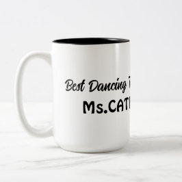  Halloween spooky skelet danser Tweekleurige Koffiemok