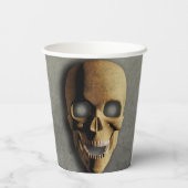 Halloween Spooky Skelet Skull Party Papieren Bekers (Achterkant)
