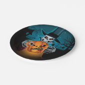 Halloween Spooky Skeleton Papieren Bordje (Gekanteld)