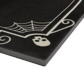 Halloween Spooky Skeletons Bats Spiderwebs Family Snijplank (Hoek)