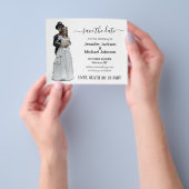 halloween spooky skeletten redden de datum stijlvo flyer (Hand)