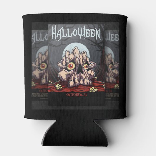 Halloween Spooky Skull en Claw Blikjeskoeler (Achterkant)