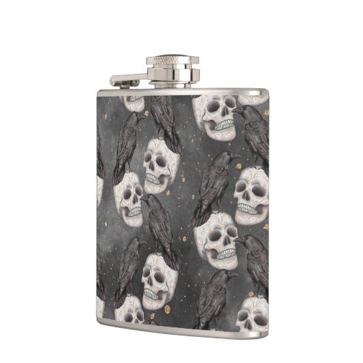 HALLOWEEN SPOOKY SKULLS & BLACK CROWS HEUPFLES (Links)