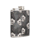 HALLOWEEN SPOOKY SKULLS & BLACK CROWS HEUPFLES (Rechts)