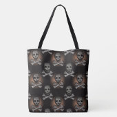 Halloween Spooky Skulls Pattern Tote Bag (Achterkant)