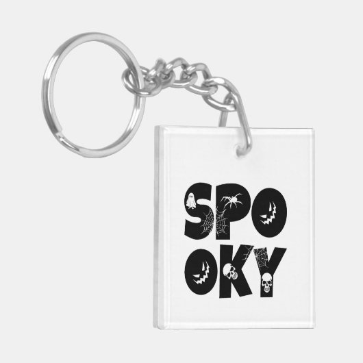 Halloween spooky  sleutelhanger (Voorkant Links)